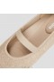 VIVAIA Girls' Almond Cap Mary-Jane (Tamia Mary-Jane) Flat Shoes Golden Almond