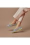 VIVAIA Square Cap Loafers (Jackie) Low Shoes Light Grey Lemon
