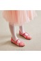 VIVAIA Girls' Almond Cap Mary-Jane (Tamia Mary-Jane) Flat Shoes Coral