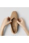 VIVAIA Running Shoes Square Cap V-Cut Flats (Margot Walker) Flat Shoes Nutmeg