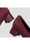 VIVAIA Square-Toe Chunky Heels (Melody) High Shoes Bordeaux