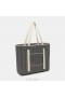 VIVAIA Zaneta Tote-Black White Handbag Black White