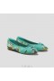 VIVAIA Almond Cap Knotted Flats (Bibi) Flat Shoes Turquoise