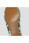 VIVAIA Almond Cap Knotted Flats (Bibi) Flat Shoes Turquoise