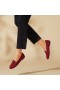 VIVAIA Round-Toe Woven Knit Loafer (Audrey) Low Shoes Red