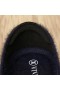 VIVAIA Round-Toe Faux Mink-Knit Loafers Navy