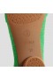 VIVAIA Almond Cap Knotted Flats (Bibi) Flat Shoes Green