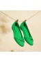 VIVAIA Almond Cap Knotted Flats (Bibi) Flat Shoes Green