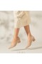 VIVAIA Pointed-Toe Chunky Heels (Tracy Pro) High Shoes Almond