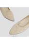 VIVAIA Pointed Cap Ballet Flats (Aria 5° Hemp) Flat Shoes White