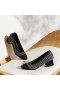 VIVAIA Round-Toe Chunky Heels (Julie Pro) High Shoes Black