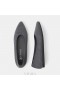 VIVAIA Pointed Cap Ballet Wool Flats (Winter Special) Flat Shoes Gray