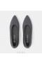 VIVAIA Pointed Cap Ballet Wool Flats (Winter Special) Flat Shoes Gray