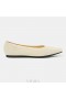 VIVAIA Pointed Cap Ballet Flats (Winter Special) Flat Shoes White