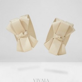VIVAIA Removable Bow Tie - Betsy DIY Charms White