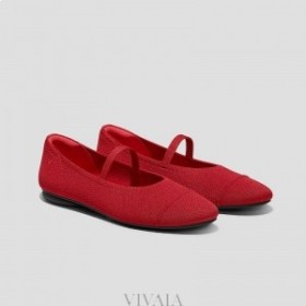 VIVAIA Almond Cap Mary-Jane (Tamia Mary-Jane) Flat Shoes Red
