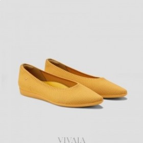 VIVAIA Running Shoes Pointed-Ballet Flats (Aria Walker) Flat Shoes Yellow