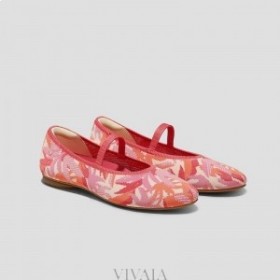 VIVAIA Almond Cap Mary-Jane (Tamia Mary-Jane) Flat Shoes Coral