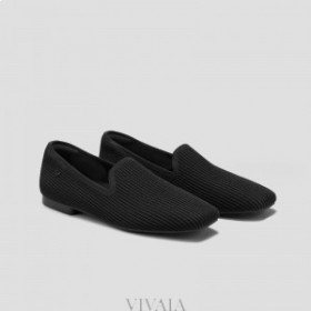 VIVAIA Square Cap Loafers (Samantha) Low Shoes Black