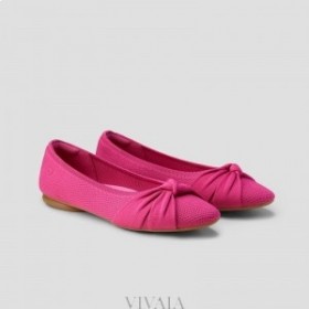 VIVAIA Almond Cap Knotted Flats (Bibi) Flat Shoes Pitaya