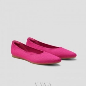 VIVAIA Pointed Cap Ballet Flats (Aria 5°) Flat Shoes Pitaya