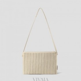 VIVAIA Lucy Crossbody Bag-Cream Ivory Navy Stripe Shoulder Bag White Navy Stripes