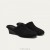 VIVAIA Square Toe Wedge Mules (Margot Wedge Mules) Mules Black