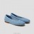 VIVAIA Square-Toe V-Cut Flats (Margot 2.0) Flat Shoes Denim Crochet