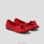 VIVAIA Round Toe Flat (Claire) + Free Bow Flat Shoes Red