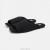 VIVAIA Square Cap Fluffy Slides Mules Black