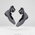 VIVAIA Square-toe Flats with Free Laces Flat Shoes Gray