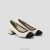 VIVAIA Round-Toe Chunky Heels (Julie Pro) High Shoes Beige Black