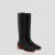 VIVAIA Square-Cap Water Repellent Wool Knee-High Boots (Tara Pro) Boots Black Red