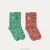 VIVAIA 2 Pairs Holiday Socks - Snowman & Tree Socks Red Green