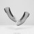 VIVAIA Round Toe Bow Foldable Flats Flat Shoes Gray