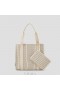  VIVAIA Sarah - Bolsa Listrada Marfim Creme Listras Marinho Branco