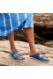 VIVAIA Dual Adjustable Buckle Slides (Nikki) Sandálias Denim Woven