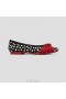  VIVAIA Almond Cap Knotted Flats (Bibi) Sapatos baixos Bolinhas abstratas