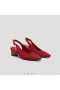  VIVAIA Sandálias de bico fino Slingback (Leah Pro) Sandálias vermelhas
