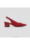  VIVAIA Sandálias de bico fino Slingback (Leah Pro) Sandálias vermelhas