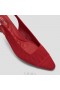  VIVAIA Sandálias de bico fino Slingback (Leah Pro) Sandálias vermelhas