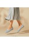  VIVAIA Mocassim de Malha com Biqueira Redonda (Audrey) Sapatos Baixos Azul