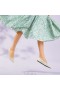  VIVAIA Sapatilhas de balé com bico fino Sapatos baixos brancos