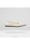  VIVAIA Sapatilhas de balé com bico fino Sapatos baixos brancos