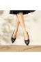  VIVAIA Sapatilhas de balé com ponta pontuda (Aria 5°) Sapatos baixos pretos