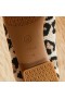  Mocassim VIVAIA Squared Cap Terry Knit Leopardo Escuro