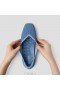  Tênis de corrida VIVAIA Square Cap V-Cut Flats (Margot Walker) Sapatos baixos azuis