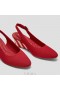  VIVAIA Sandálias de salto alto com tiras e salto alto Almond Cap (Tamia Slingback Wedge Pro) Sandálias vermelhas