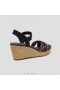  Sandálias VIVAIA Round-toe Wedge (Sally Pro) Sandálias Rosa Preto