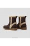  Botas de pele sintética repelentes de água e bico redondo VIVAIA (Courtney) Botas Chocolate escuro